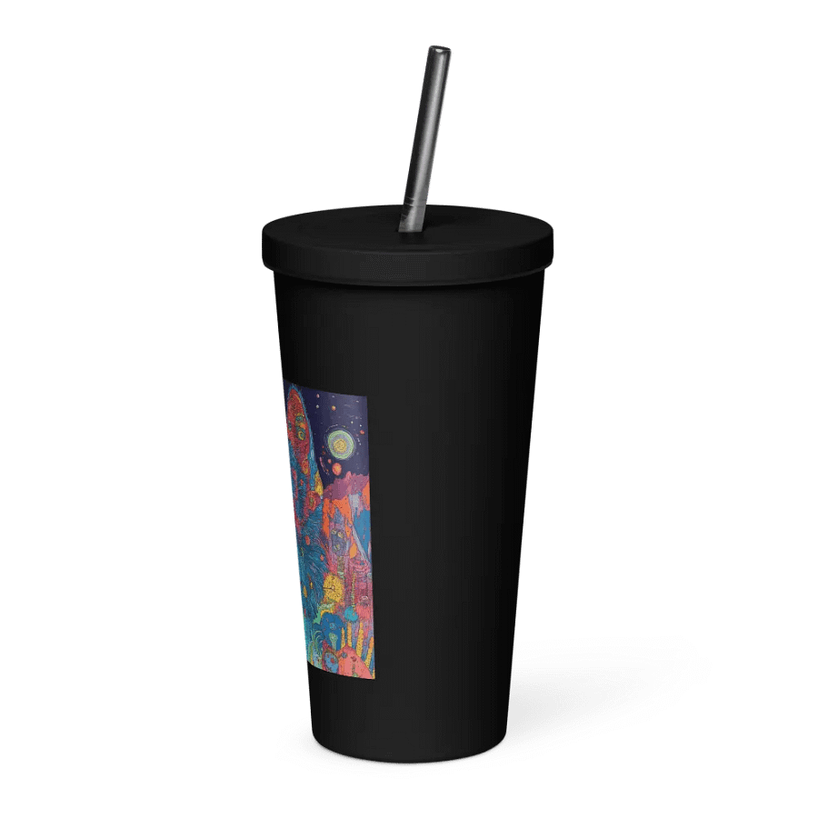 Sip Happens - Whimsical Cat Wonders - Insulated Tumbler With A Straw product image (7)
