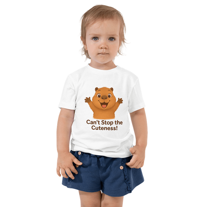 Joyful Capybara Toddler T-Shirt product image (1)