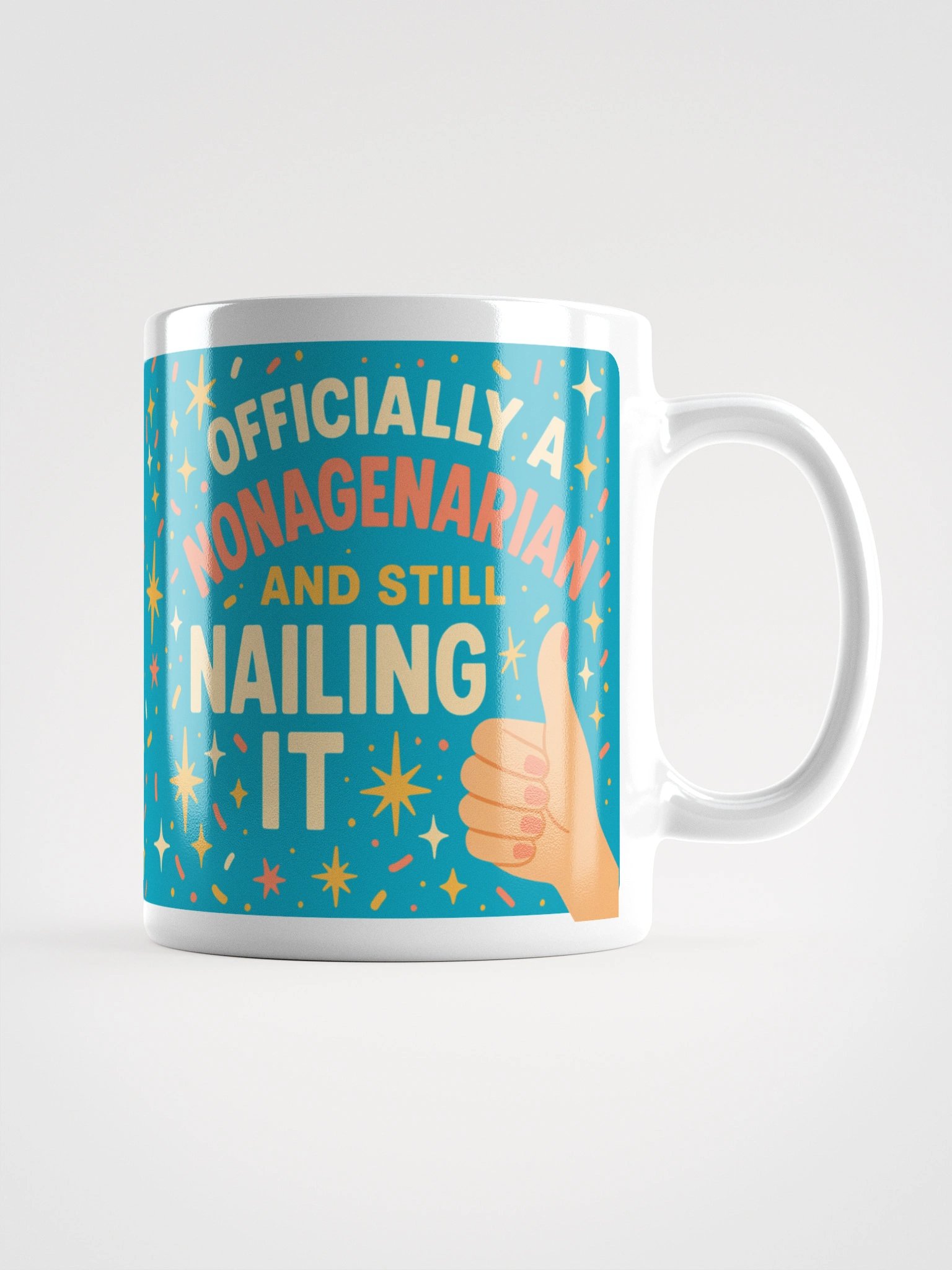 Still Nailing It – 90th Birthday Mug for Nonagenarians product image (3)