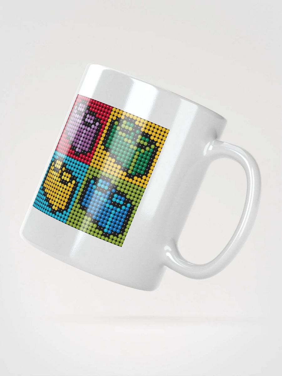 Brick Pixel Art White Glossy Mug product image (3)