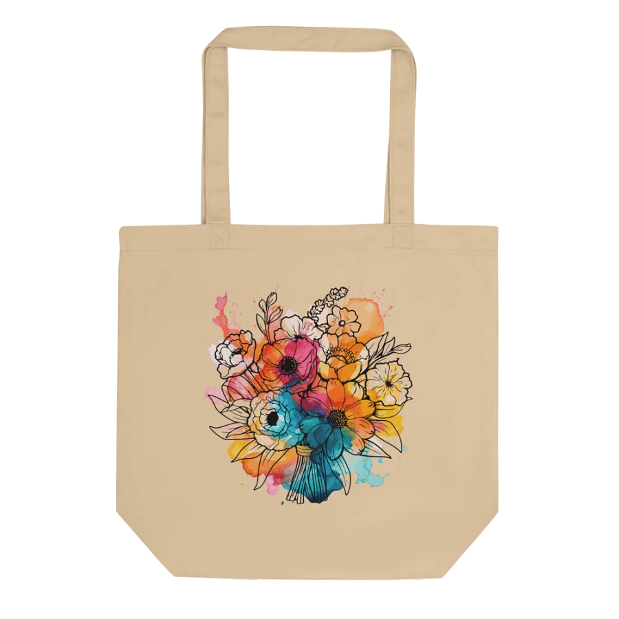 Vibrant Floral Splendor Eco Tote Bag product image (3)