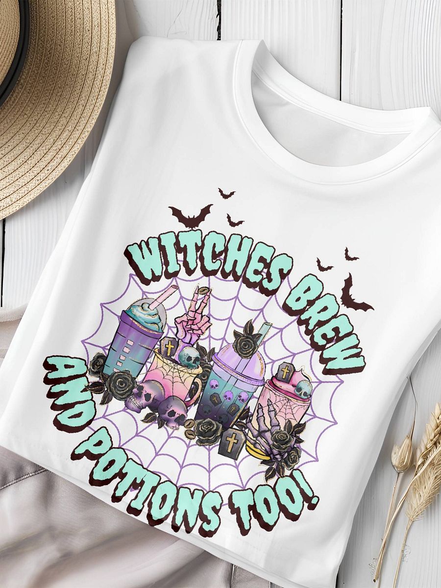 Witches Brew and Potions Too! Graphic Tee product image (1)