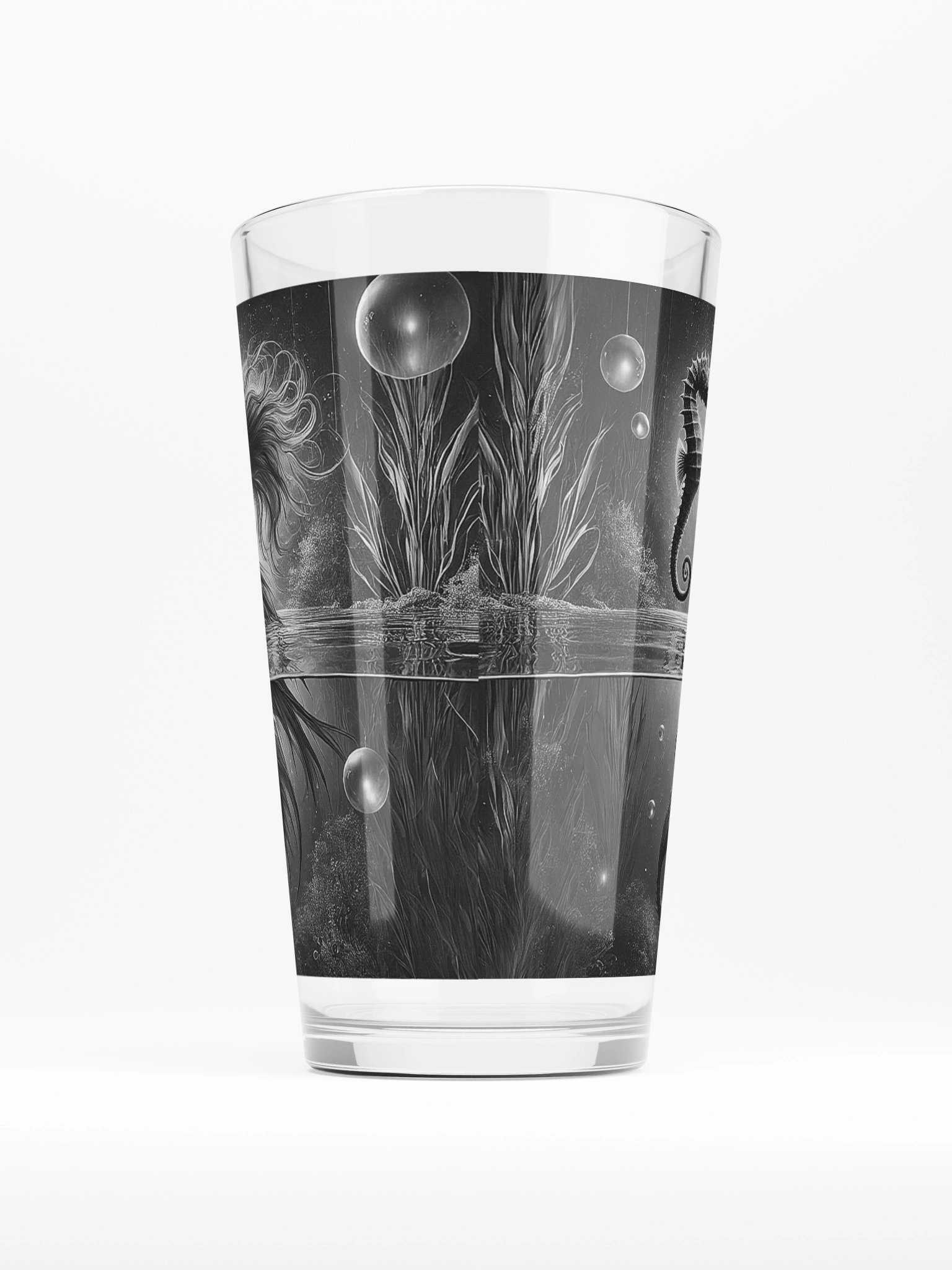 Un moment de sirène d'amour d'hippocampe Pint Glass product image (2)