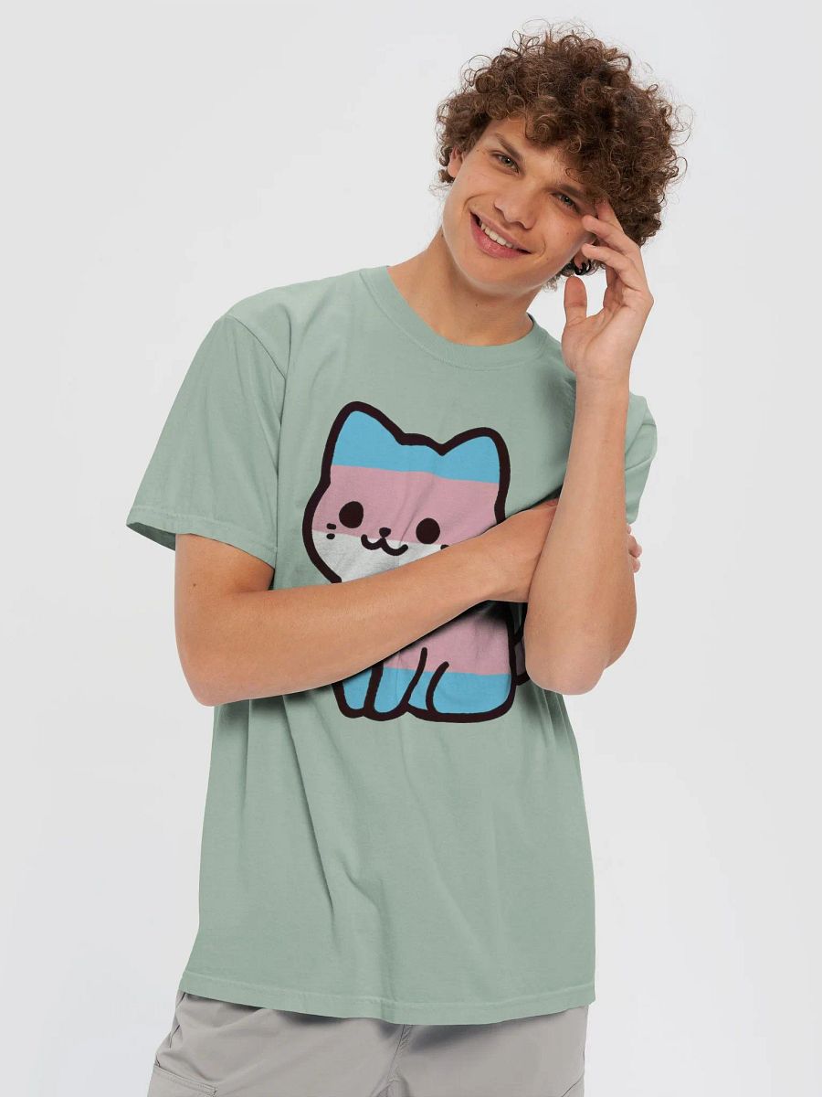 Transgender Pride Kitty Man's Shirt product image (59)