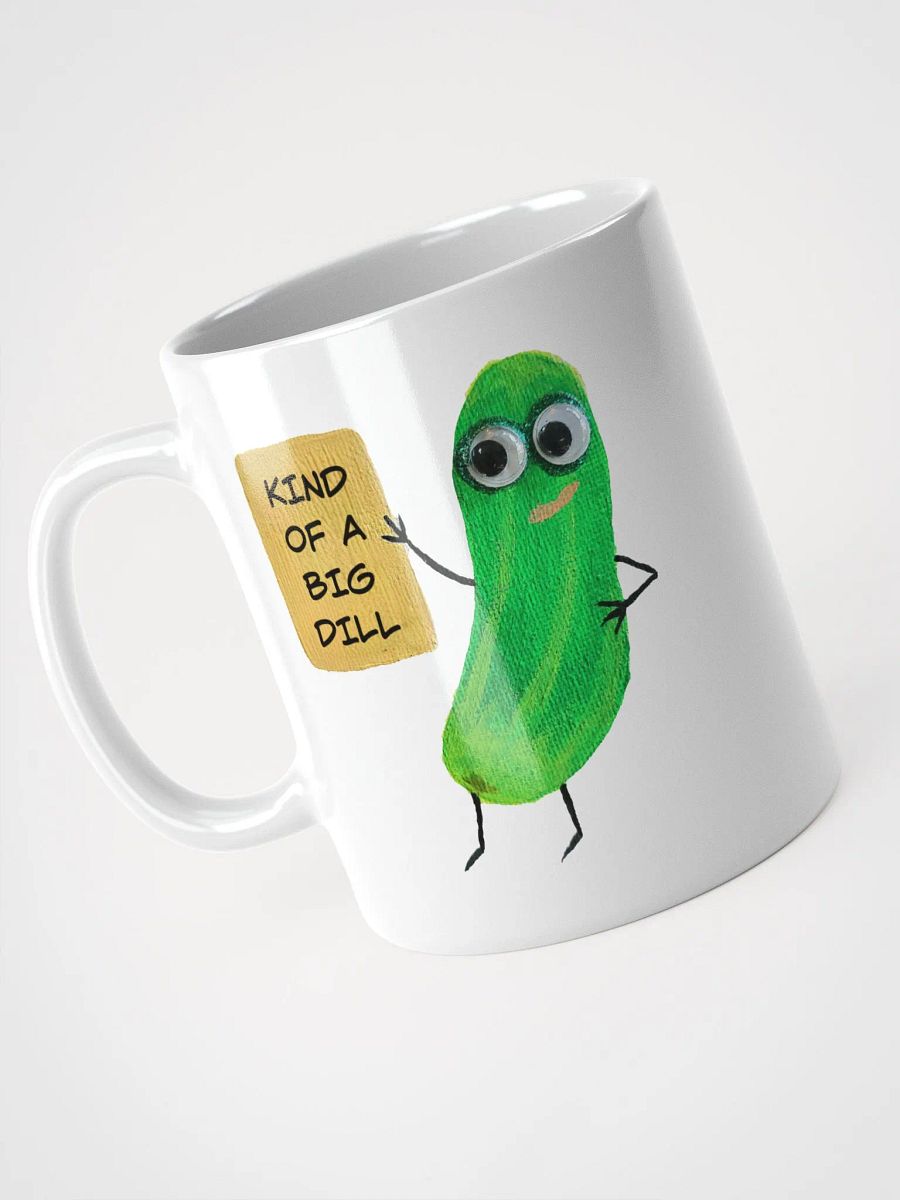 Emotional Support Pickle White Glossy Mug product image (3)