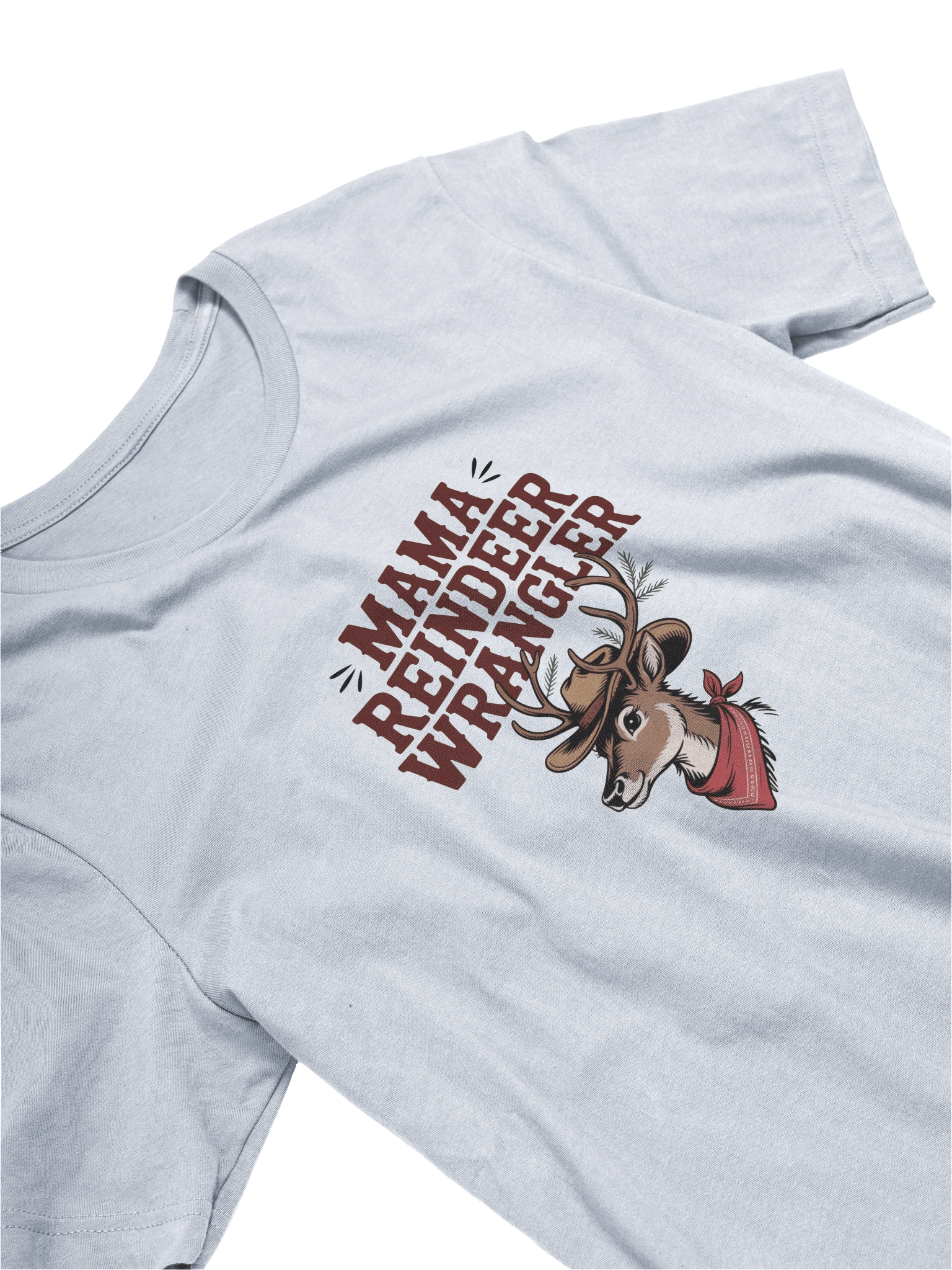 Mama Reindeer Wrangler T-Shirt | Reindeer Wrangler Shirt | Mama Christmas Tee | Christmas Gift Shirt for Moms | Christmas Reindeer Shirt product image (4)