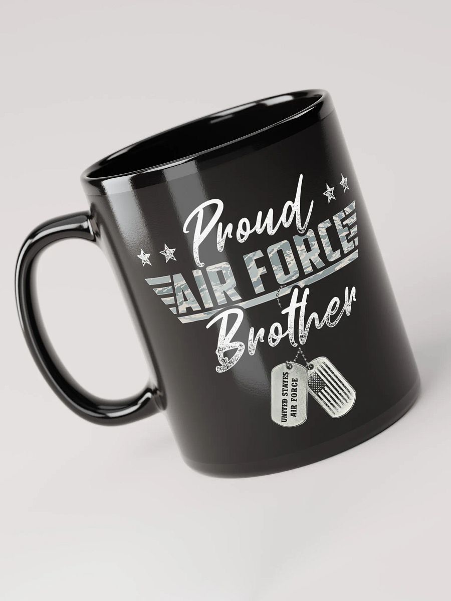 Proud Air Force Brother - Black Mug product image (1)