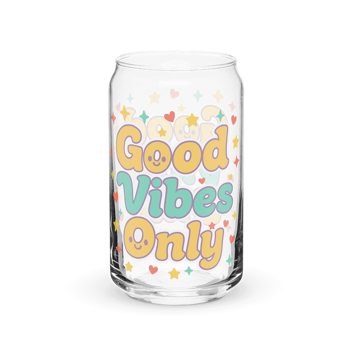 Good Vibes Only Can-Shaped Glass product image (1)