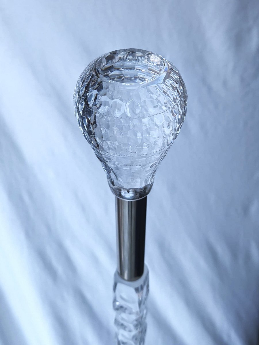 Noor-e-Khutba™ Premium Transparent Acrylic Imam Stick – 5ft Crystal Khutba Cane for Masjid, Jummah & Islamic Sermons | Durable & Elegant Design for Imams & Scholars product image (5)