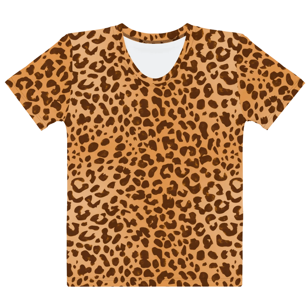 Brown Leopard Print Women's T-Shirt product image (7)