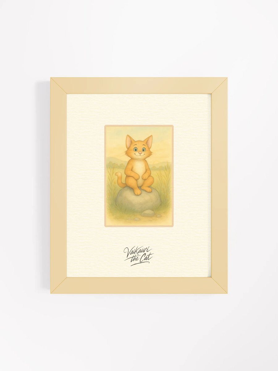 Vaikauri the Cat Framed Artprint product image (8)