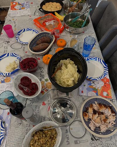 Happy Thanksgiving to you and yours! What’s for dinner at your place? (The bananas were a nontraditional special request from...