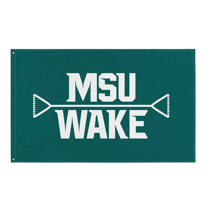 MSU Wake Logo Flag product image (1)