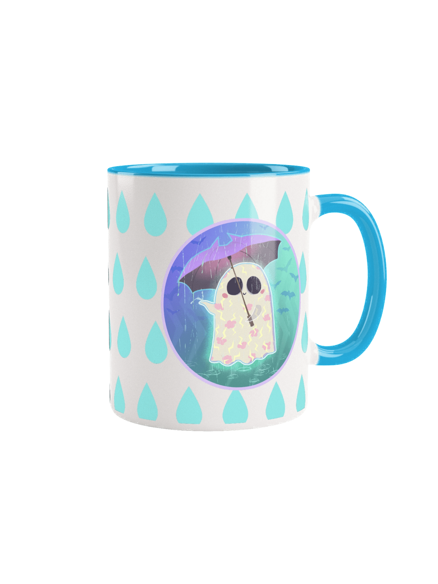 Pastel Little Ghost in the Rain - Ceramic Mug product image (13)
