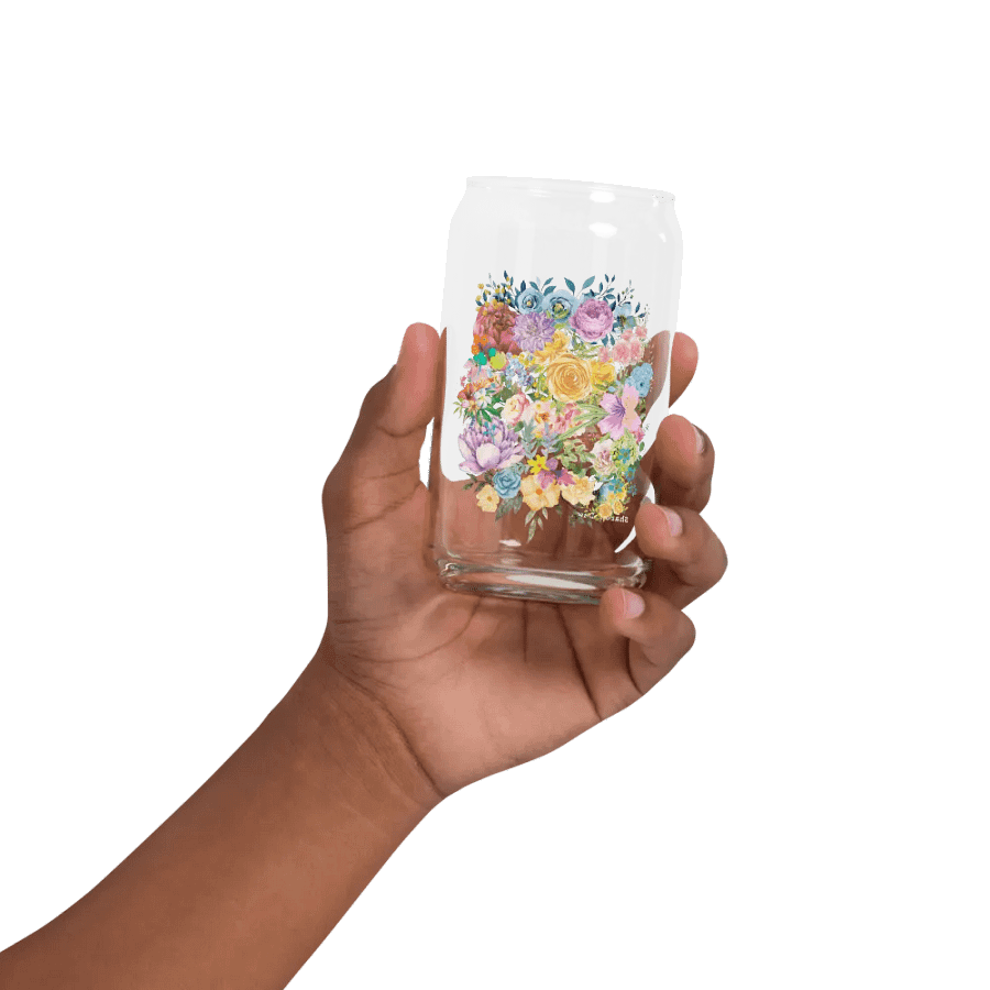 Floral Fusion Can-Shaped Glass product image (2)