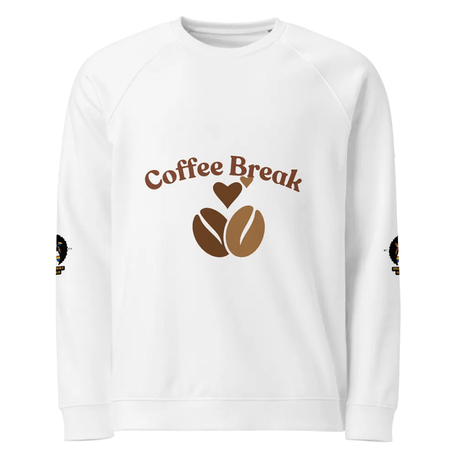 Coffee Break Organic Raglan Sweatshirt product image (1)