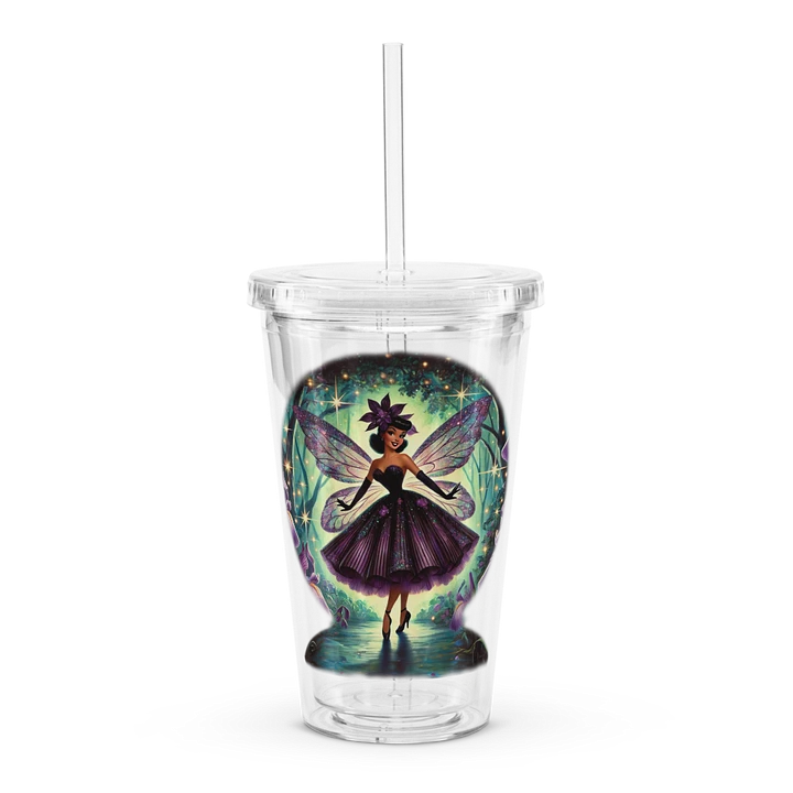 Enchanted Forest Purple Iris Fairy Double Wall Tumbler product image (1)