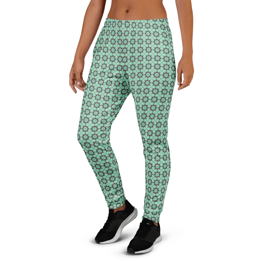 Turquoise Intricate Circles Women's Joggers product image (5)