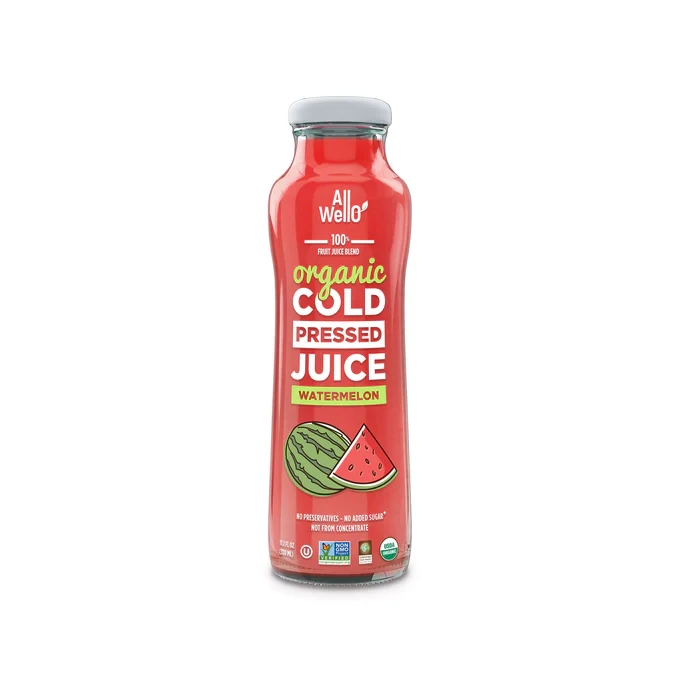 ALLWELLO: Organic Watermelon Cold Pressed Juice, 11.1 fo product image (1)