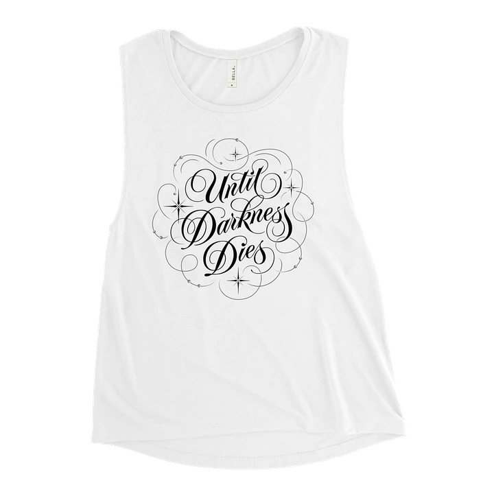 Until Darkness Dies (swirls design) Bella+Canvas Women's Flowy Muscle Tank product image (46)