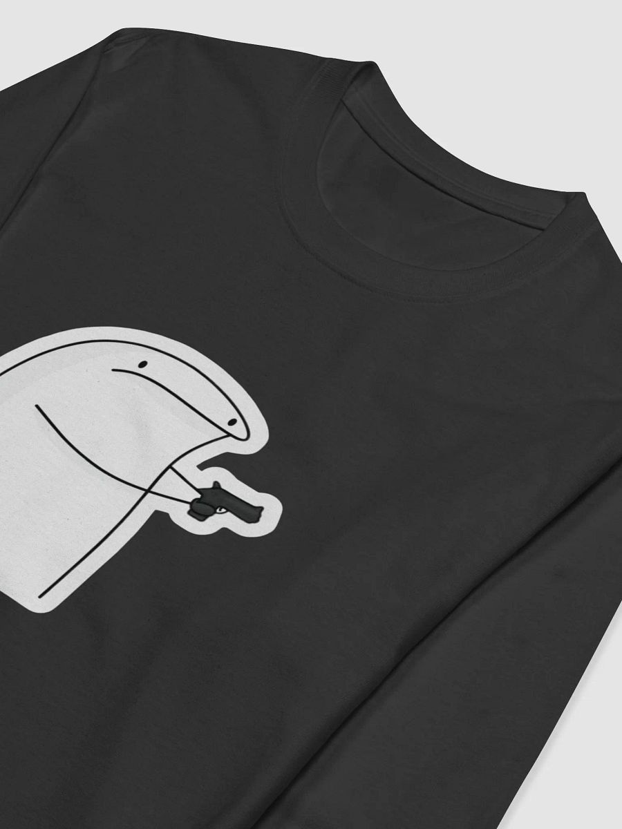 Minimalist Gunman Cartoon Long Sleeve product image (6)