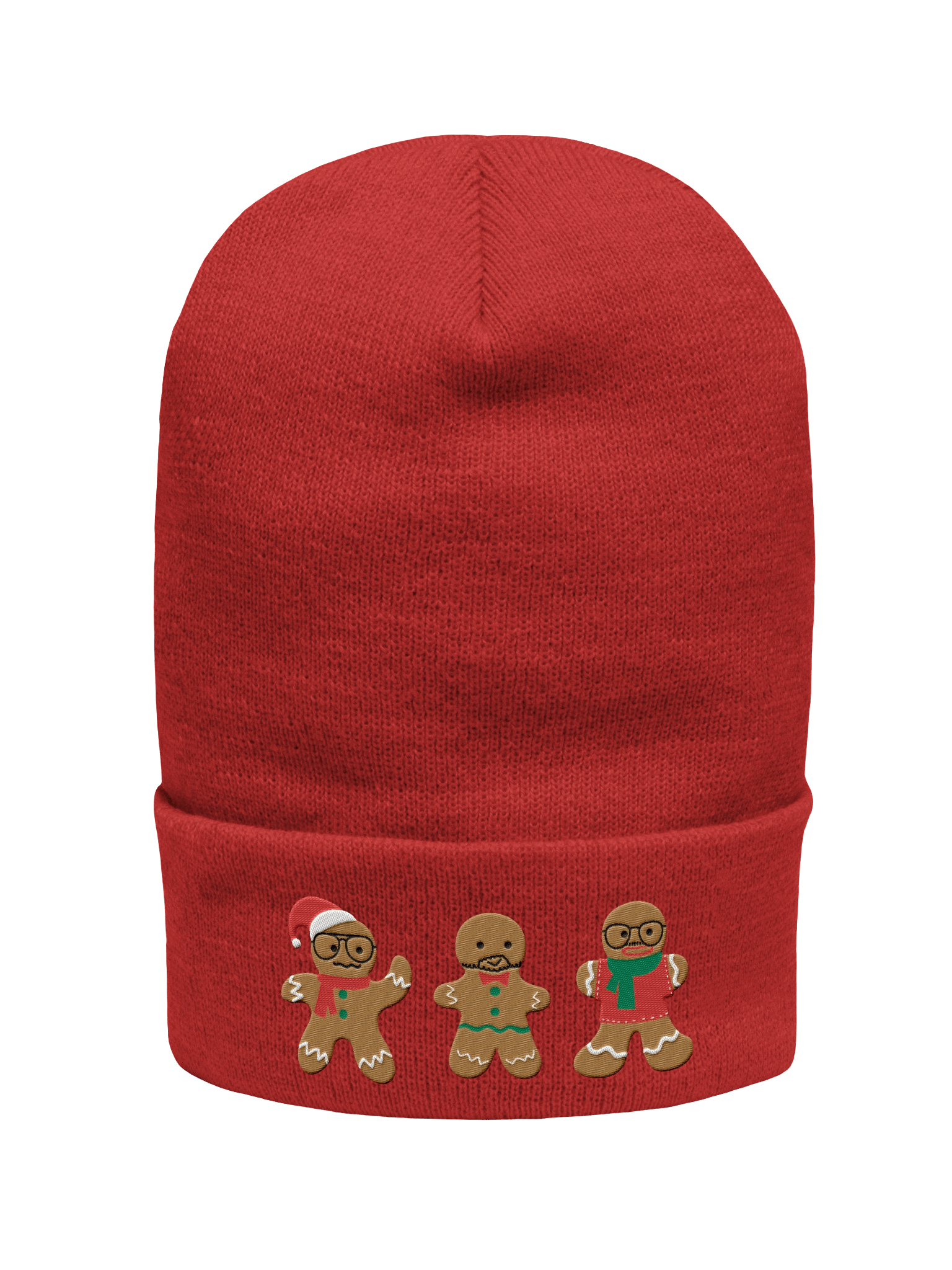Embroidered Gingerbread Cuffed Beanie (5 Colors) product image (22)