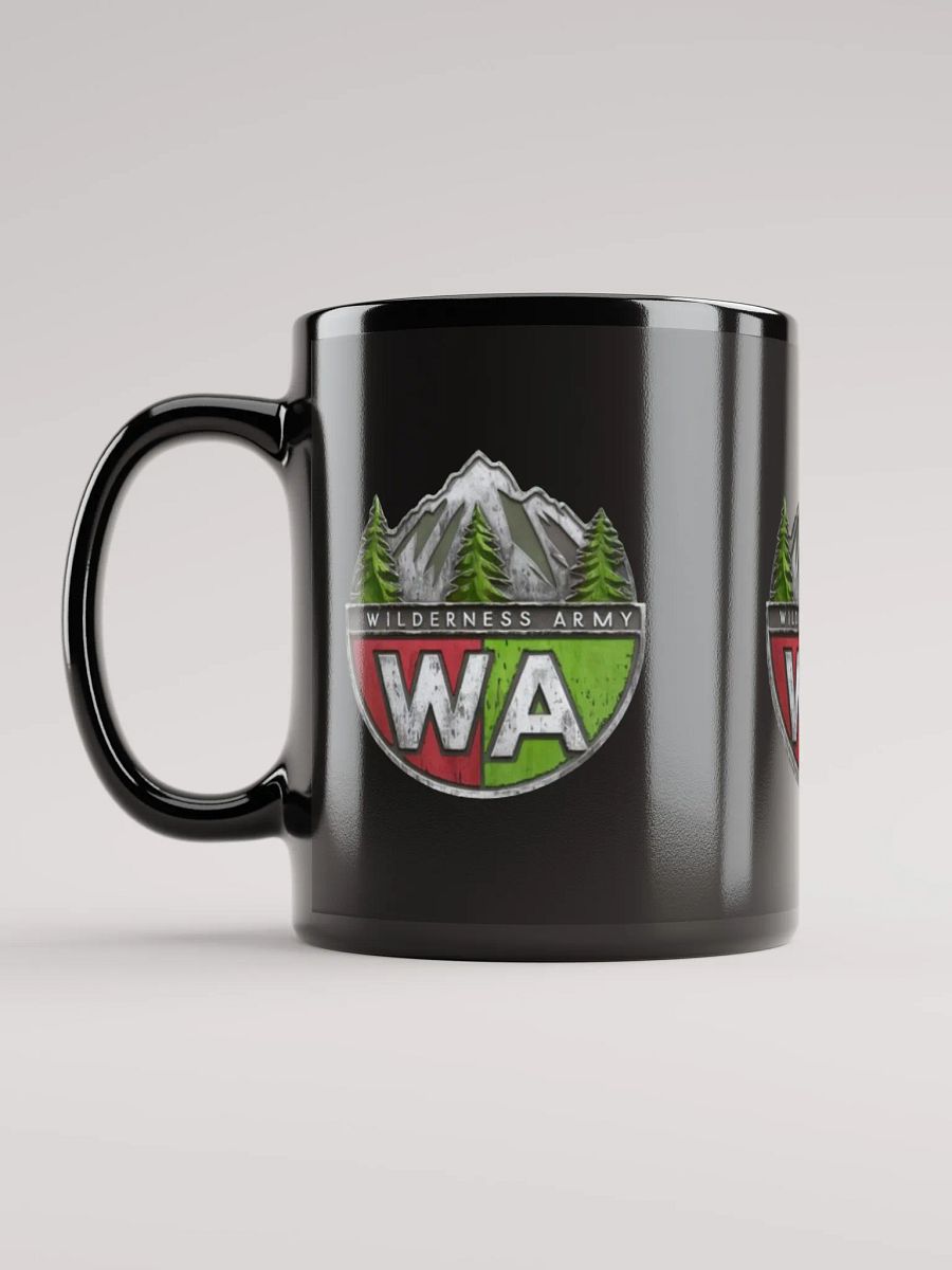 Black Wilderness Army Logo Glossy Mug product image (11)