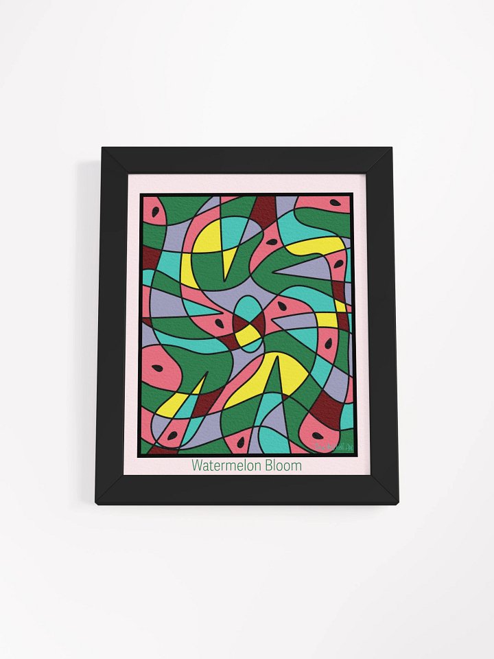 Watermelon Bloom – Framed Matte Art Poster product image (1)