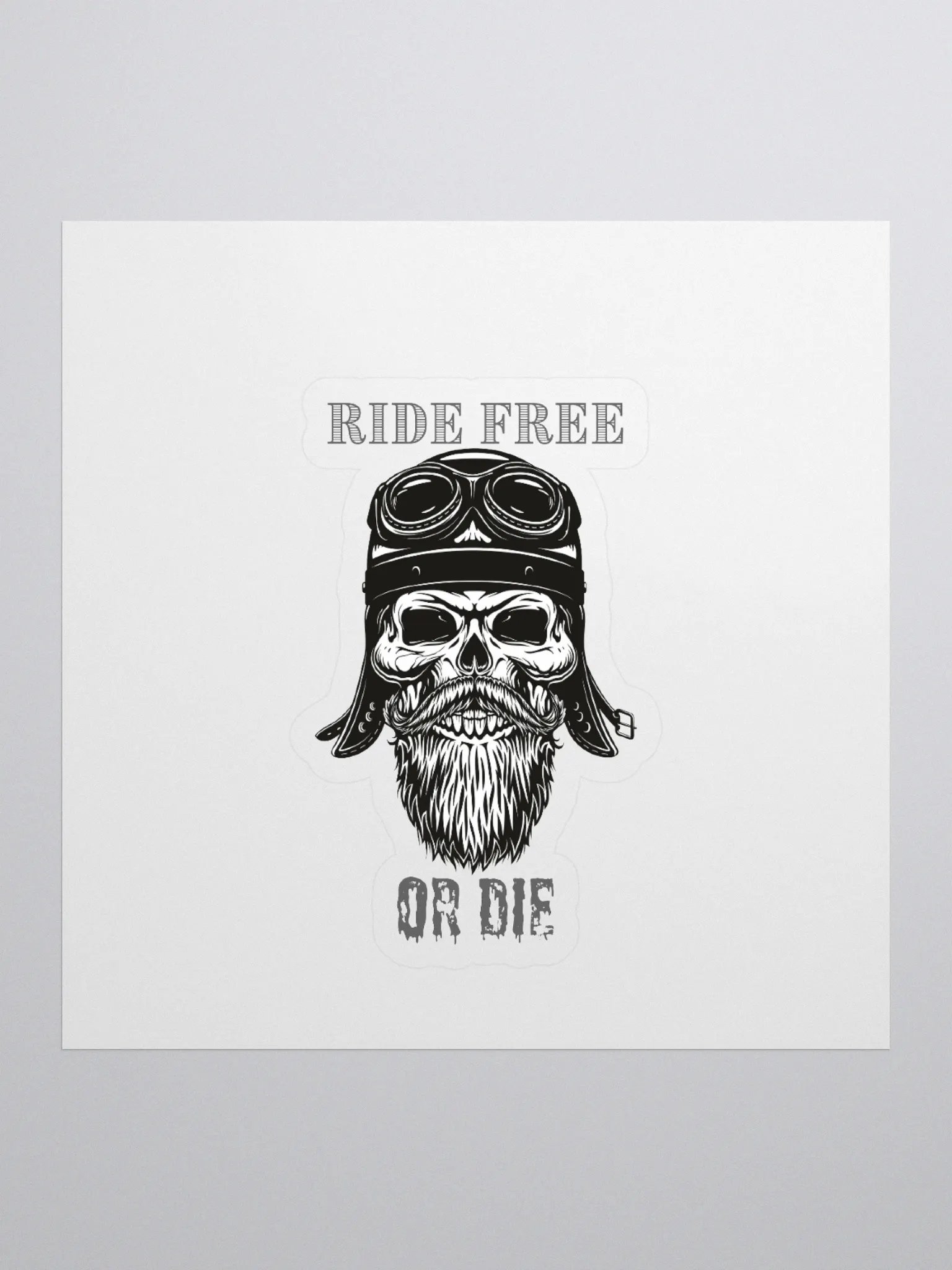 RIDE FREE OR DIE Decal product image (1)