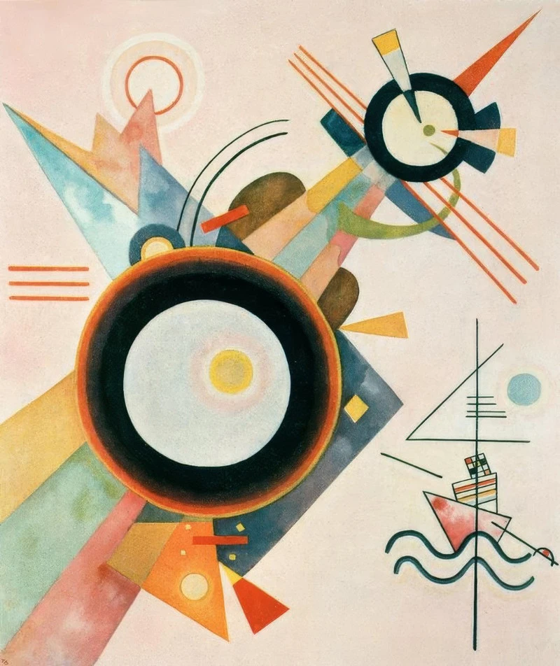 Bild mit Pfeilform by Wassily Kandinsky