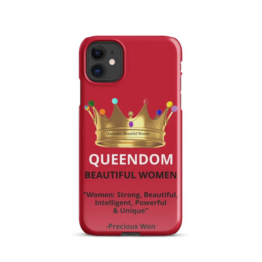 Queendom Beautiful Women iPhone® Snap Case (Crown-Red) product image (8)