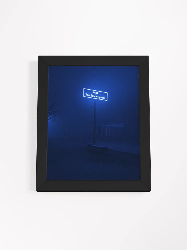 "Rest, you deserve peace" Framed Poster product image (1)