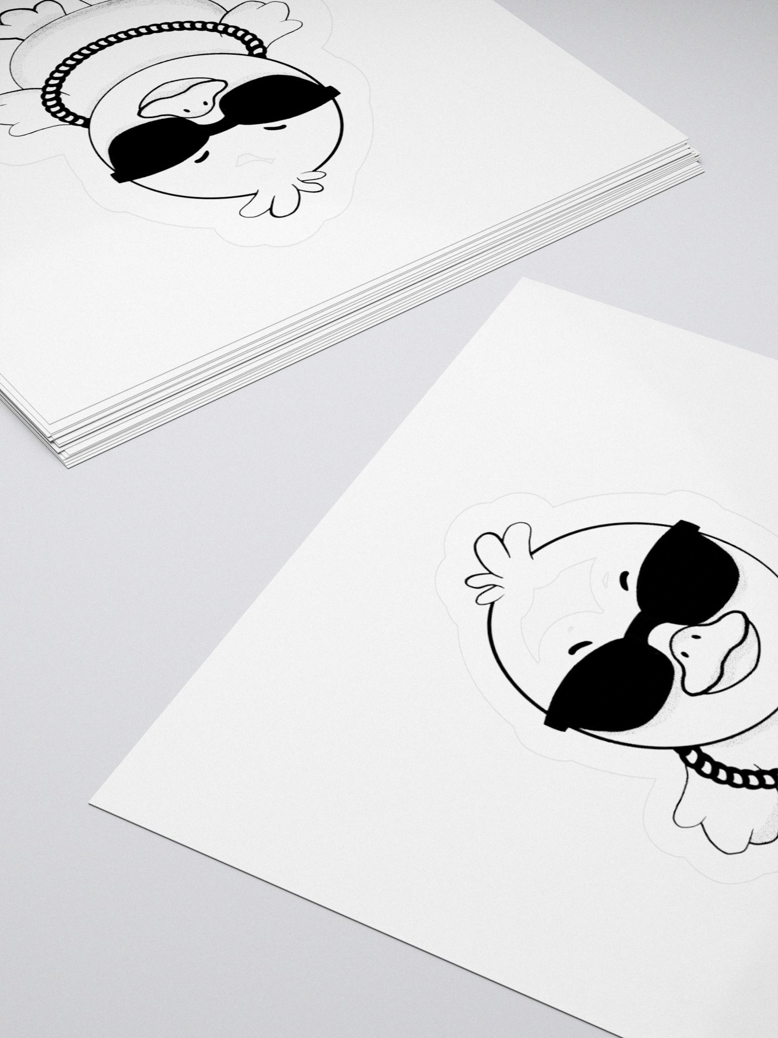 Too Cool For the Pond Kiss Cut Stickers product image (11)