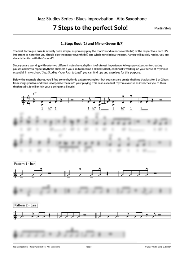 7 Steps to the perfect Blues-Solo - Alto Saxophone product image (3)