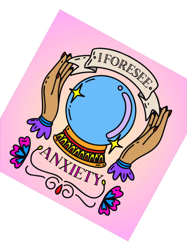 I Foresee Anxiety sticker product image (2)