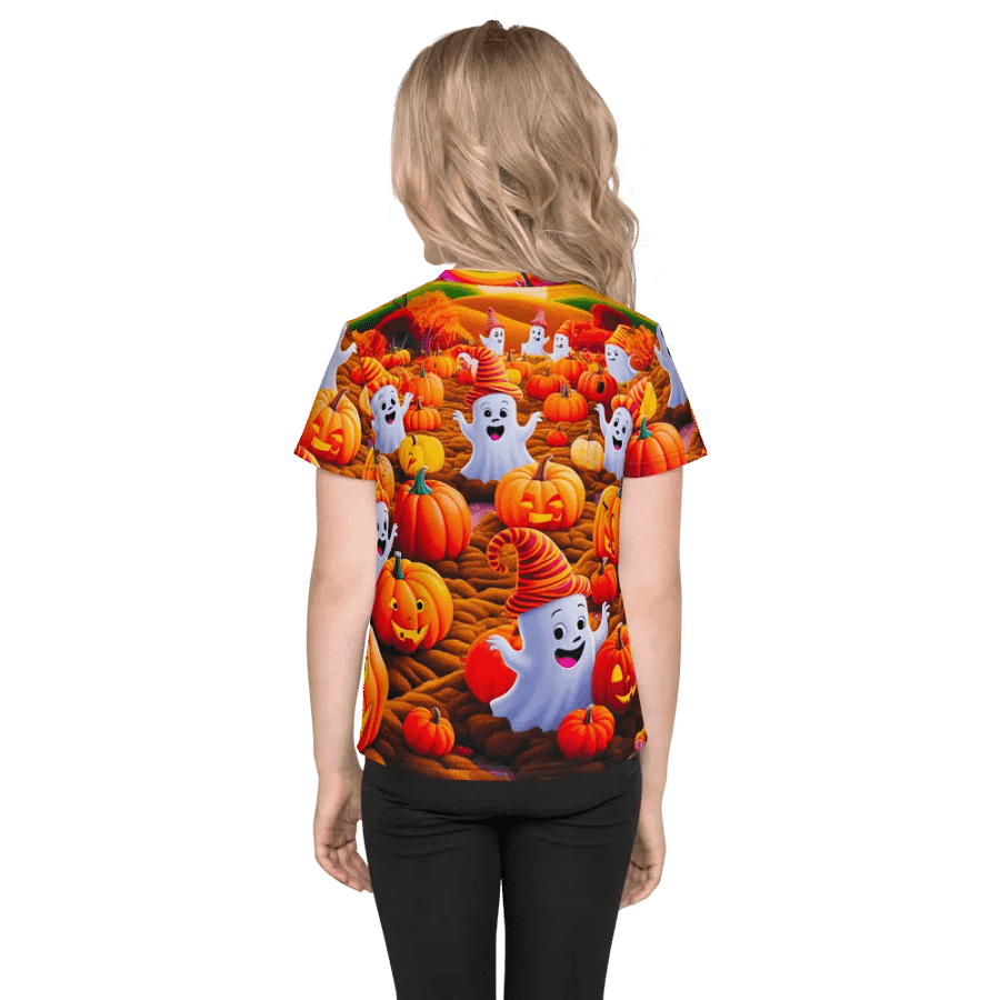 Spooky Pumpkin Patch Kids T Shirt product image (4)