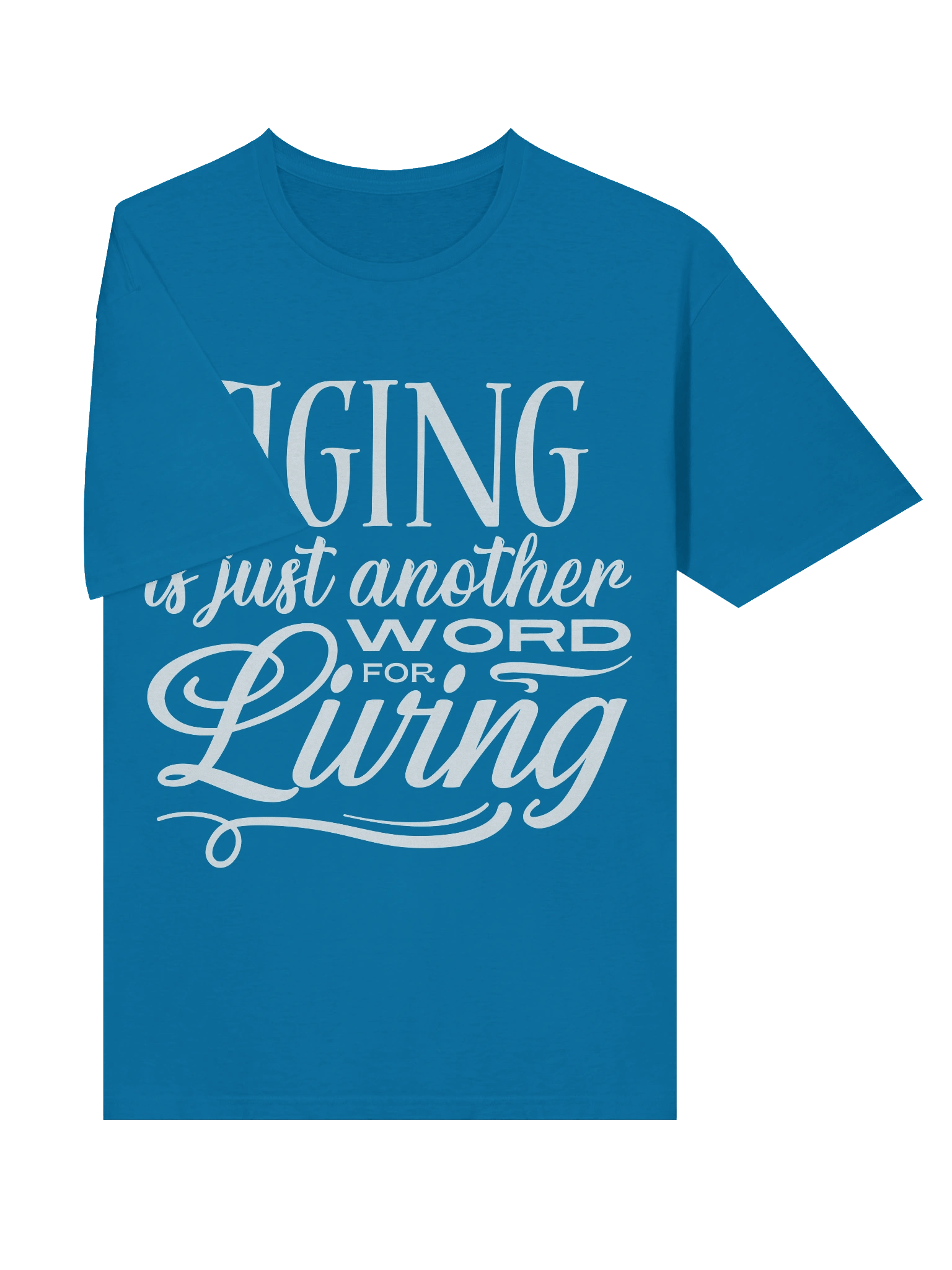 Unisex Softstyle T-Shirt by Gildan - "Aging is Just Another Word for Living" (Choice in Aging Logo Variant) product image (5)