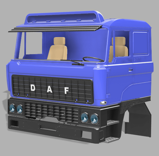 Daf 2800 truck cab scale 1/16 product image (1)