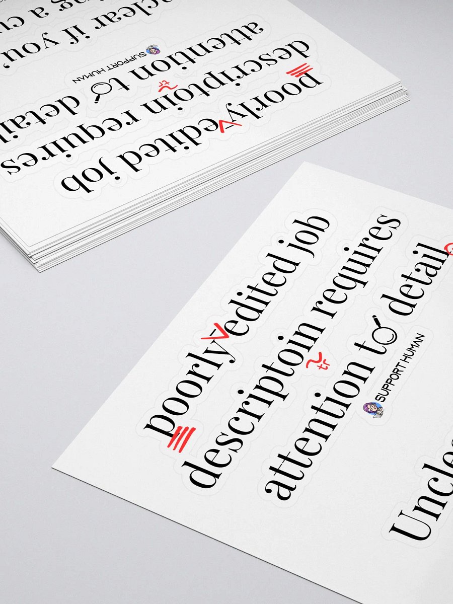 Bab Job Bingo Stickers - Unfortunate Faves product image (4)