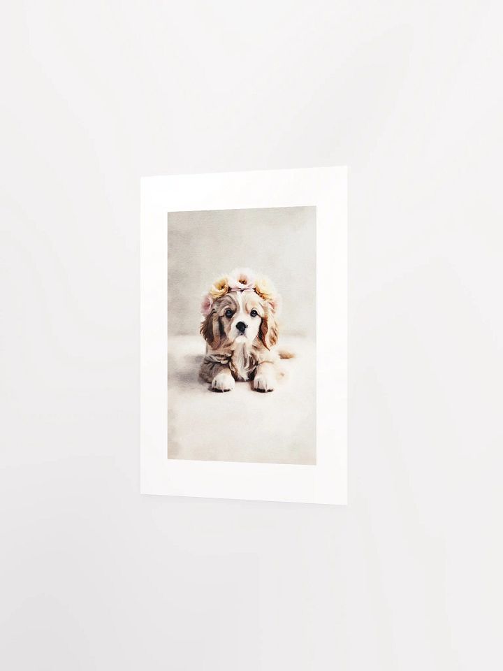 Cute Puppy Passepartout Print product image (11)