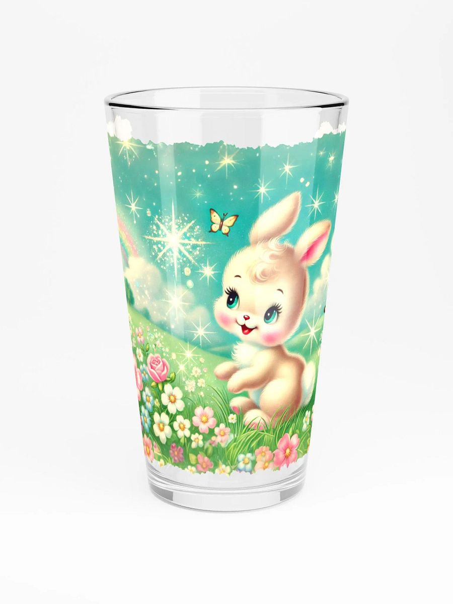 Rainbow Bunny 16 oz Glass product image (3)