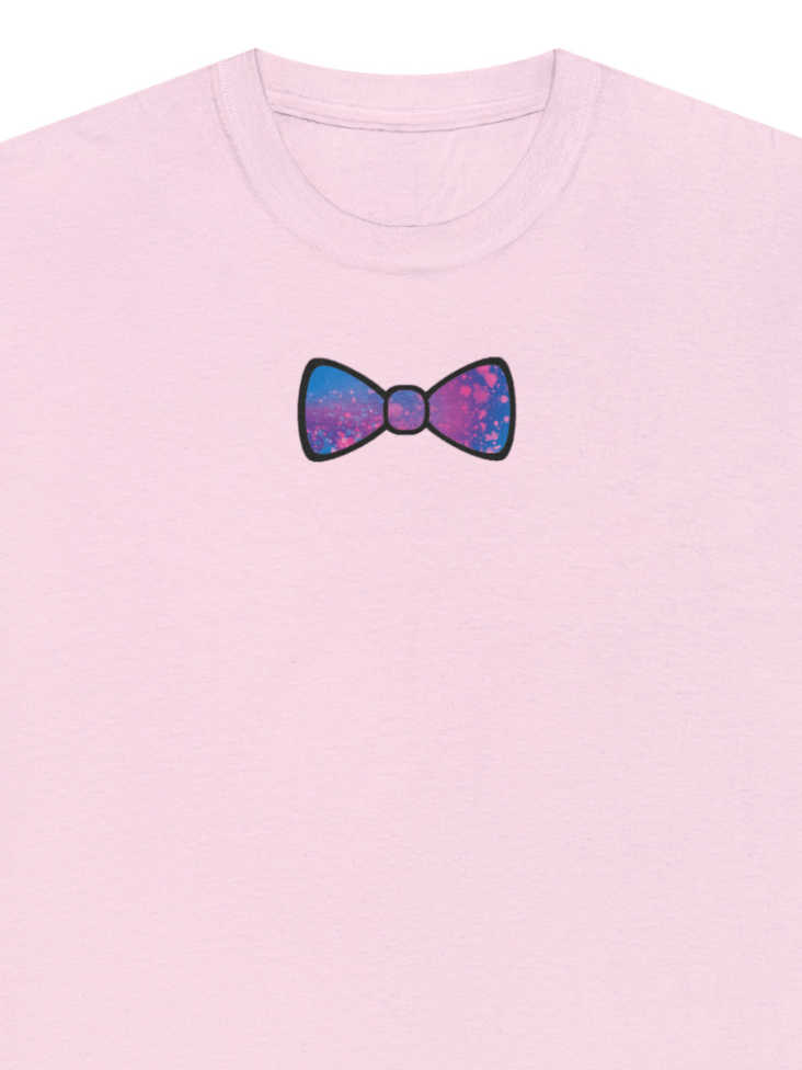 Dark Blue/Purple Mix Watercolor Bow Tie Shirt product image (3)