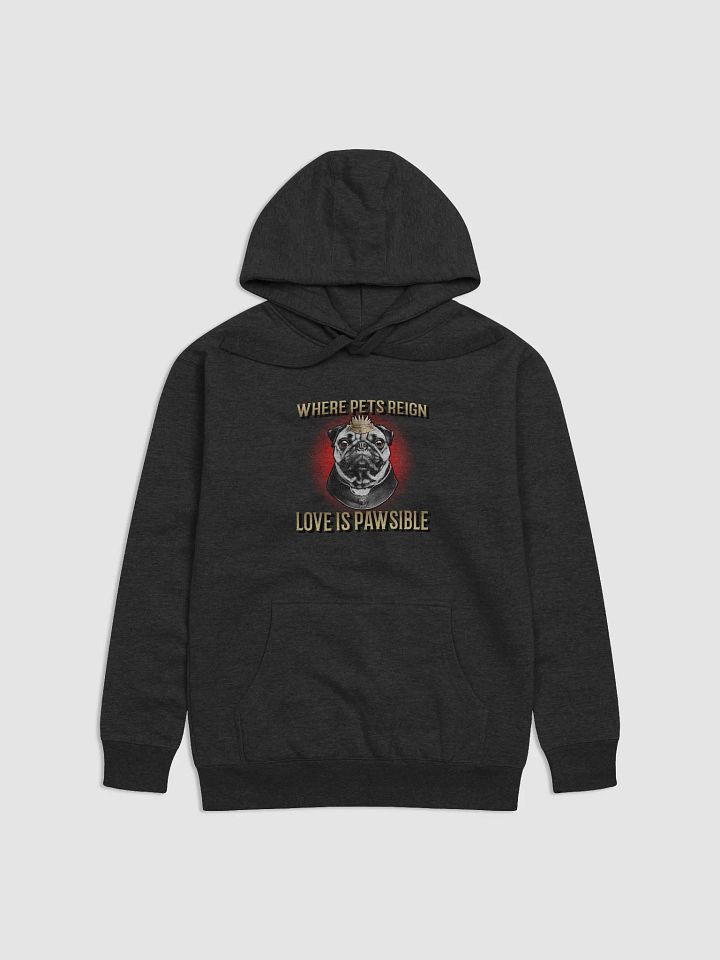 Royal Pug Crown Unisex Hoodie product image (7)