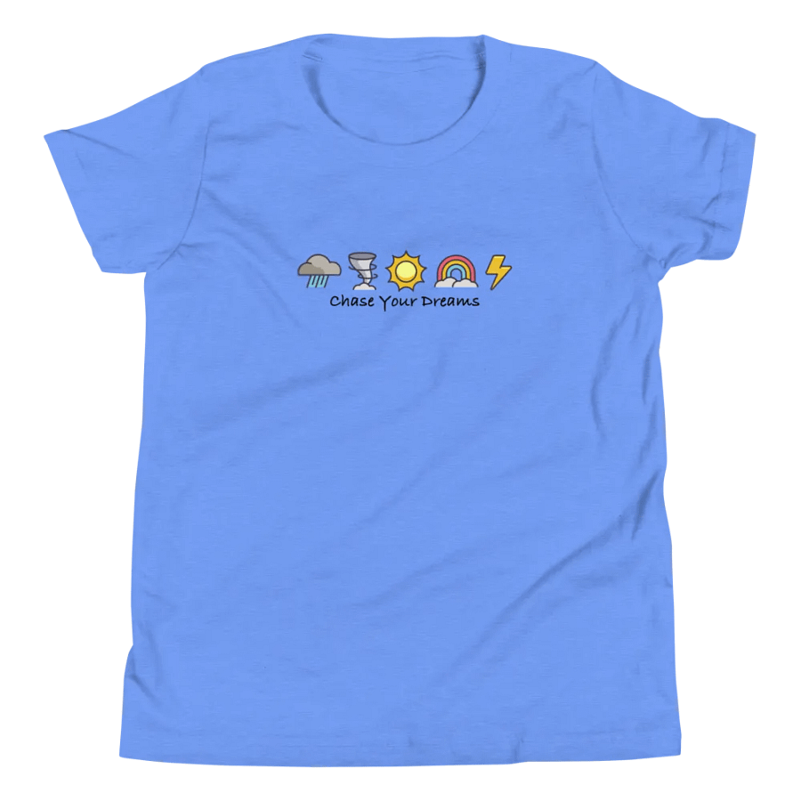 "Chase Your Dreams" - Youth T-Shirt Dark Text Mode product image (8)