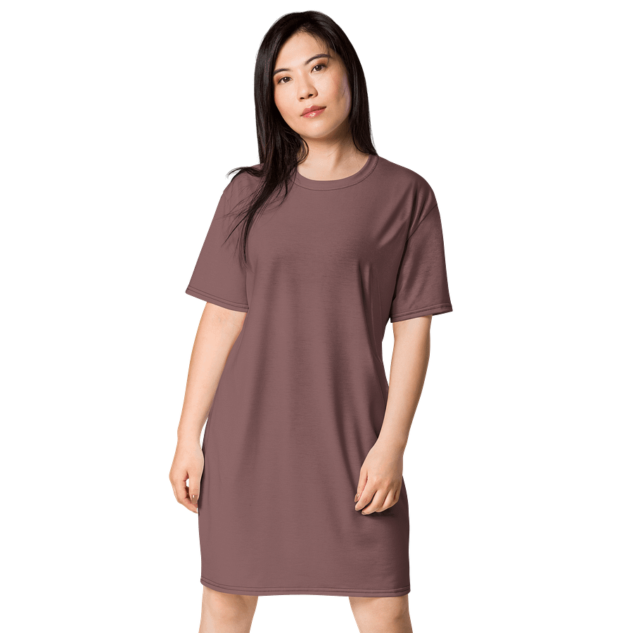 Oversized T-Shirt Dress - Warm Light Wood, Sizes 2XS-6XL product image (1)