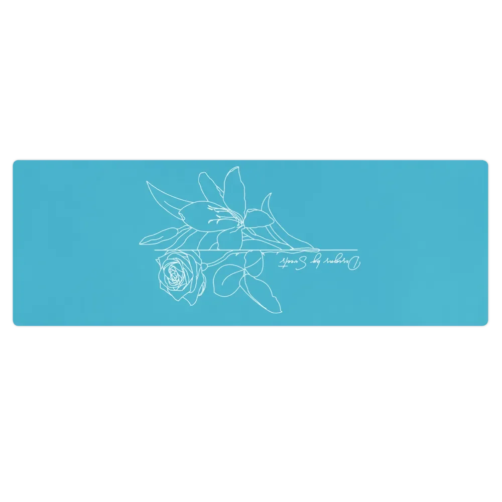 Serenity Suede Yoga Mat (Blue) product image (1)