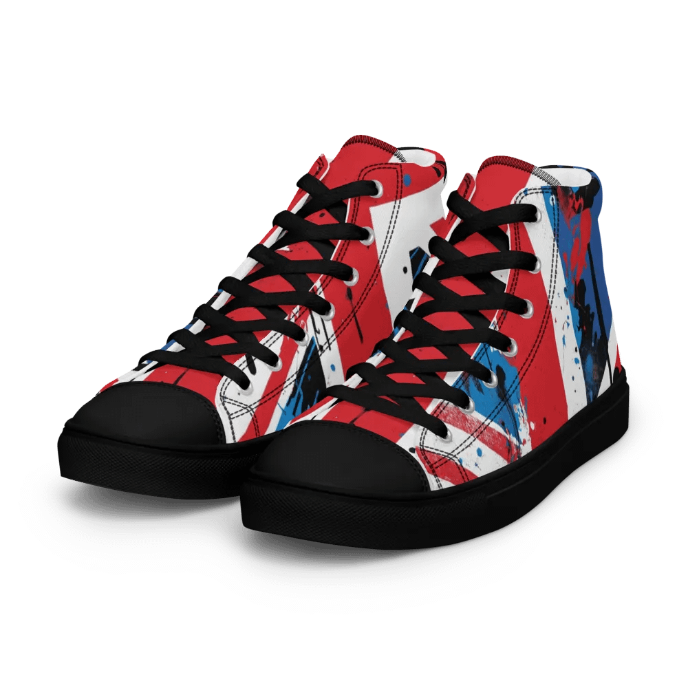 Union Jack Graffiti Shoes - Brit Artz Men's High Tops product image (1)