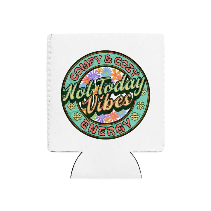 Not Today Vibes Vibrant Floral Can Cooler product image (1)