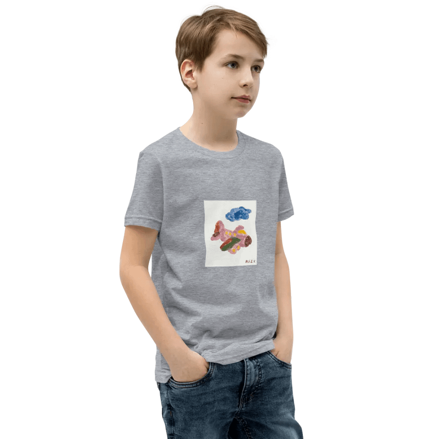 Kid Airplane (Bella+Canvas Youth Short Sleeve T-Shirt) product image (46)