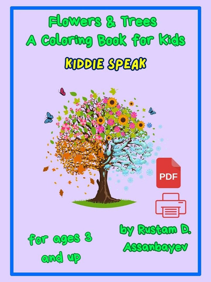 Flowers & Trees Coloring Pages product image (1)